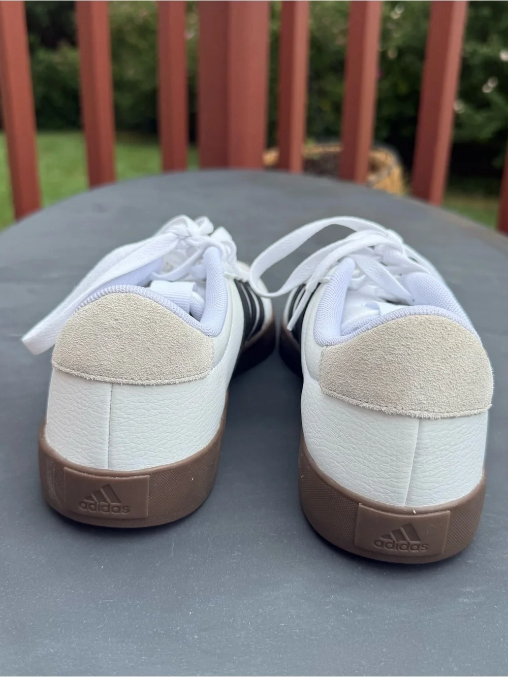 adidas Women’s White, Black & Gum Retro Sneakers